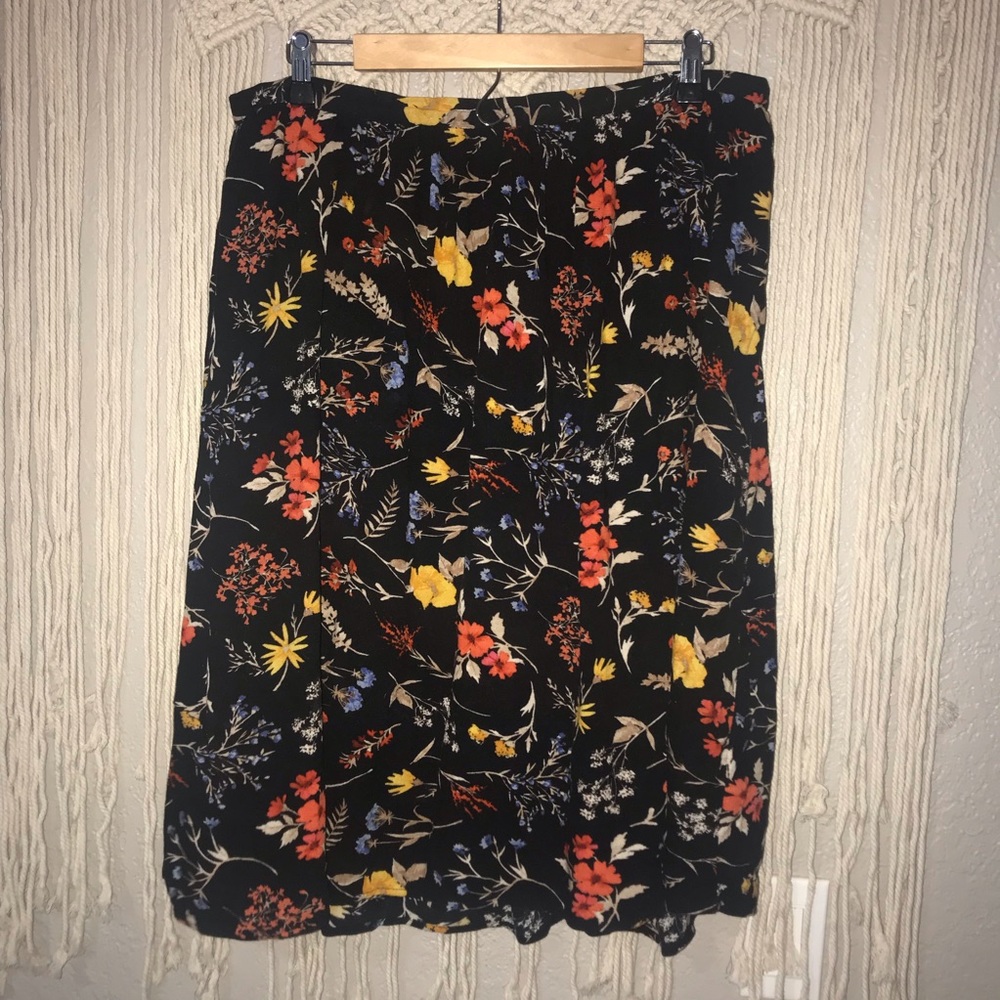 Fall colors a-line skirt Old Navy
